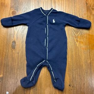 Ralph Lauren Dark Blue Baby Footie